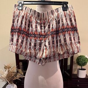 Printed Ikat-Style Shorts - Multicolor